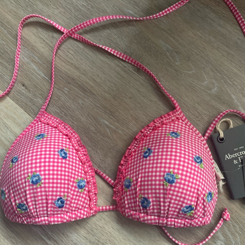 Abercrombie & Fitch Plaid Bikini Top